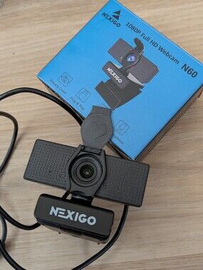 NexiGo N60 1080p HD Webcam in Black